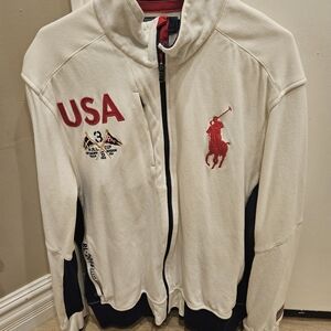 VERY RARE Polo Ralph Lauren Offshore Team USA Full Zip Hoodie